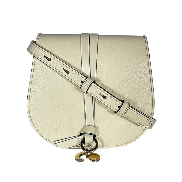 Chloe Porcelain Yellow Alphabet Crossbody Bag - Picture 2 of 11